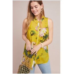 NWT Anthropologie duchess sleeveless blouse